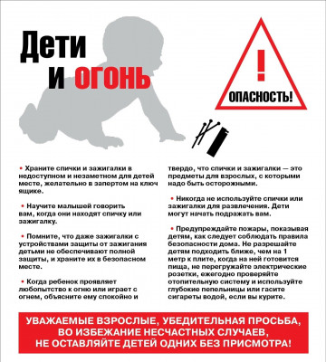 Дети и огонь